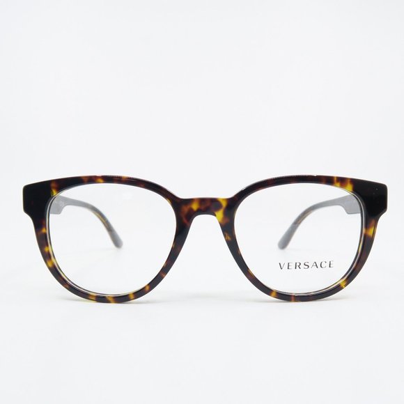 Versace VE 3317-F 108 51mm Brown Tortoise Asian Fit New Unisex Eyeglasses Frames - Picture 2 of 10